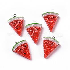 Pendentifs fruits en résine opaque&nbsp;RESI-H144-07