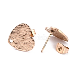 Accesorios para pendientes de acero inoxidable 304 con revestimiento iónico (IP)&nbsp;EJEW-O104-09RG