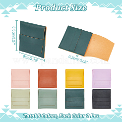 16 pz. 8 sacchetti portagioielli in similpelle colorati&nbsp;ABAG-NB0001-99