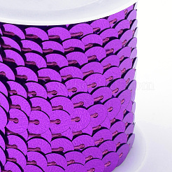 Umweltfreundliche Paillettenperlen aus Kunststoff&nbsp;PVC-Q092-6mm-12