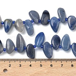 Natürlichen blauen Aventurin Perlen Stränge&nbsp;G-P604-A18-01