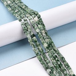 Natürliche grüne Fleck Jaspis Perlen Stränge&nbsp;G-F631-K18