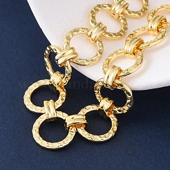 Messingring-Kettengliederarmbänder für Frauen und Männer&nbsp;BJEW-K273-16G