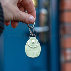 2 Satz Schlüsselanhänger mit Anhänger aus Rindsleder&nbsp;KEYC-CL0001-23B