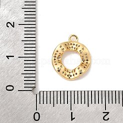 Messing Mikro ebnen Zirkonia Anhänger&nbsp;KK-P340-60G
