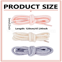 6 Stück 3 Farben Polyester-Schnürsenkel&nbsp;FIND-LP0008-87