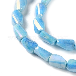 Colliers de perles de verre teintées à effet ombré&nbsp;GLAA-I059-01C