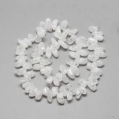 Natürliche Crackle Quarz Kristall Perlen Stränge&nbsp;G-R439-22A