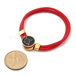 Bracelets multibrins en cordons nylon constellation&nbsp;BJEW-U016-01B-07