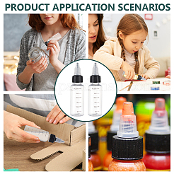 Botellas graduadas de punta fina de plástico&nbsp;MRMJ-WH0002-24D