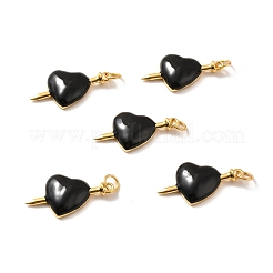 Colgantes de esmalte de latón chapado en rack&nbsp;KK-M230-05G