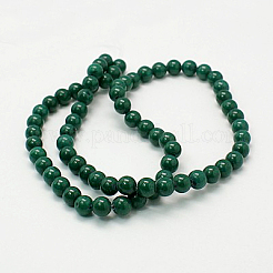 Chapelets de perles rondes en jade de Mashan naturelle&nbsp;G-D263-6mm-XS26