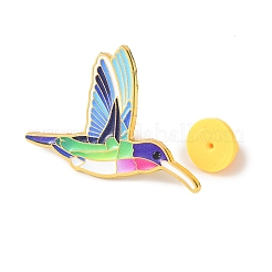 Prendedores esmaltados de pájaros dorados&nbsp;JEWB-K031-01B-G