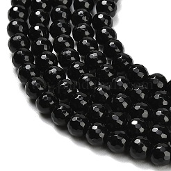 Natürlichen Obsidian Perlen Stränge&nbsp;G-C280-B11-6mm