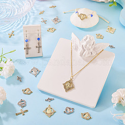 40 stücke 8 arten legierung kristall strass stecker charms und anhänger&nbsp;FIND-TA0009-27
