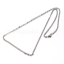 Colliers à chaînes en acier inoxydable 304&nbsp;NJEW-O058-12