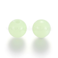 Leuchtende Acryl Runde Perlen&nbsp;X-LACR-R002-8mm-01