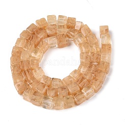 Perline di vetro anguria pietra fili&nbsp;G-T139-6x6-06A