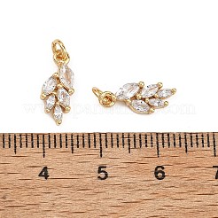 Breloques en laiton et zircon cubique transparent Shegrace&nbsp;XGRQ2O197-421G