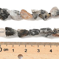 Fili di perline di opale nero africano naturale grezzo&nbsp;G-M453-D02