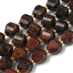 Natur Mahagoni Obsidian Perlen Stränge&nbsp;G-U023-A12-01