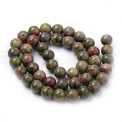 Chapelets de perles en unakite naturelle&nbsp;G-S259-14-8mm