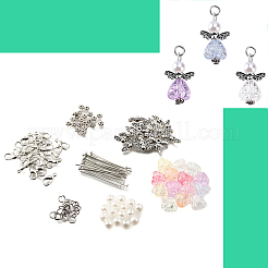 DIY-Set zur Herstellung von Engelanhängern aus ABS-Kunstperlen&nbsp;DIY-FP0001-44