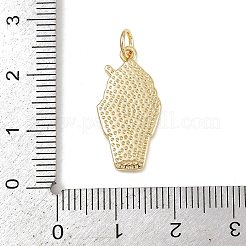 Pendentifs en laiton émaillé en forme de glace&nbsp;KK-P323-01B-G