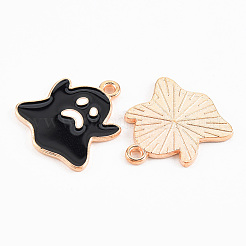 Pendenti smaltati in lega color oro chiaro&nbsp;LS-ENAM-T018-24