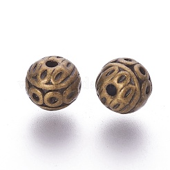 Perles en alliage de zinc de style tibétain&nbsp;PALLOY-L230-01AB-RS