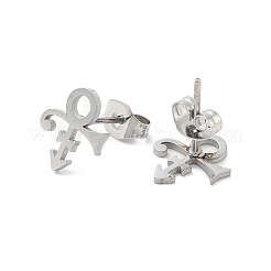 Orecchini a bottone in acciaio inossidabile 304 anti-ossidazione&nbsp;LS-EJEW-K285-02P