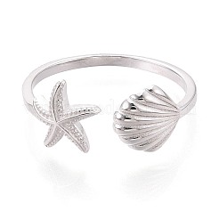 925 offener Manschettenring aus Sterlingsilber für Damen&nbsp;STER-N016-139S
