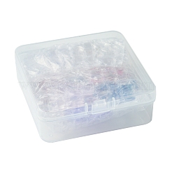 8 Farben transparent sprühlackierte Glasperlen&nbsp;GLAA-FS0001-85