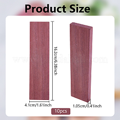 Rechteckiges Holz-Bastelzubehör&nbsp;DIY-WH0591-304A