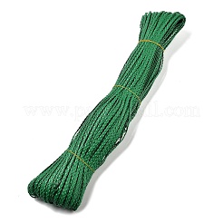 Cordón trenzado de cuero de PU de 3 capa&nbsp;OCOR-Q059-01M