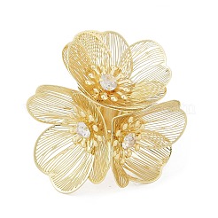 Manschettenringe aus legiertem Strass für Damen&nbsp;RJEW-Z047-04G