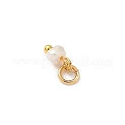 Breloques rondelles en perles d'eau douce de culture naturelles&nbsp;PALLOY-JF04393-02