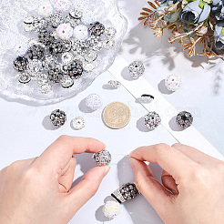DIY-Set mit 60 Stück Strassperlen in 9 Ausführungen aus Harz und Messing&nbsp;DIY-PA0002-02