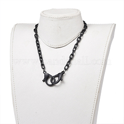 Collane a catena portacavi in plastica abs personalizzate&nbsp;NJEW-JN02849