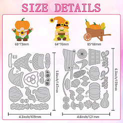 Herbstwichtel Stanzschablonen aus Kohlenstoffstahl&nbsp;DIY-WH0309-2186