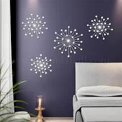 4 décoration murale en fer et acrylique&nbsp;AJEW-WH0871-55P