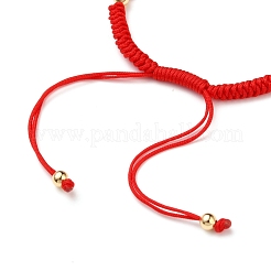 Fabbricazione del braccialetto del cavo di nylon intrecciato&nbsp;AJEW-JB00764-02