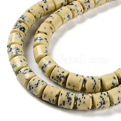 Fili di perline di porcellana fatte a mano imitazione dalmata&nbsp;PORC-H011-06B