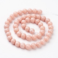 Chapelets de perles rondes en jade de Mashan naturelle&nbsp;X-G-D263-8mm-XS22