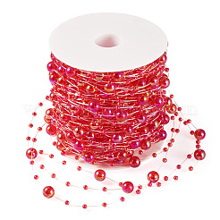 Acryl-Rundperlen-Gliederketten&nbsp;DIY-MB0007-001B
