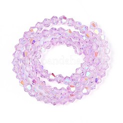 Chapelets de perles en verre transparente  &nbsp;EGLA-N021-4mm-M