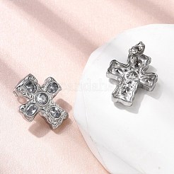 6 paire de boucles d'oreilles à tige en acier inoxydable 304 avec zircone cubique&nbsp;EJEW-P330-01P