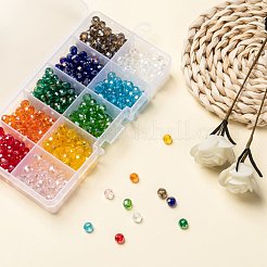 Perles de verre galvanisées 10 couleurs&nbsp;EGLA-X0006-01B-6mm