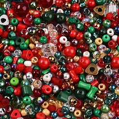 Weihnachtsmotiv Glasperlen&nbsp;SEED-N007-13K