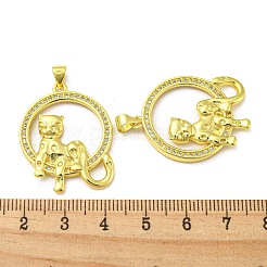 Colgantes reales de latón chapado en oro de 18k&nbsp;KK-L209-027G